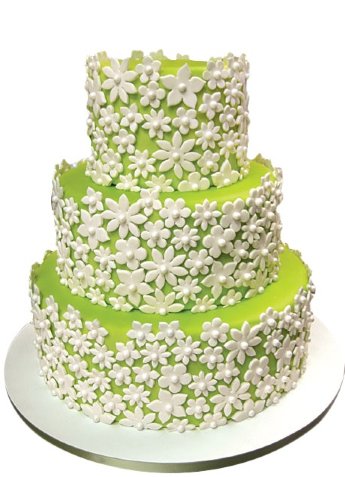 Свадебный торт с цветочками