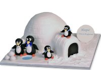 Торт пингвины