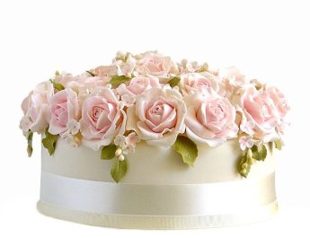 Женский торт с розами
