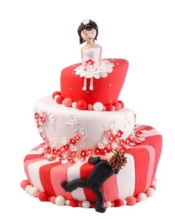 Свадебный торт жених и невеста