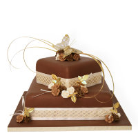 Свадебный шоколадный торт